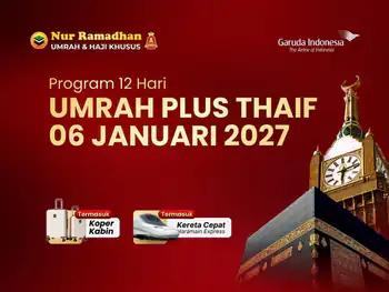 06 Januari 2027 (Ga) - 12 Hari Standar + Kereta Cepat + Taif + Koper Kabin