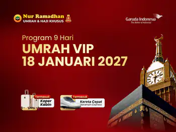 18 Januari 2027 (Ga) - 9 Hari Vip + Kereta Cepat + Koper Kabin