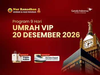 20 Desember 2026 (Ga) - 9 Hari Vip + Kereta Cepat + Koper Kabin