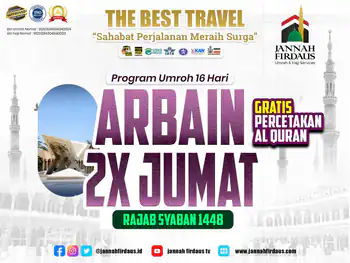 Arbain Umrah 1448 /Rajab Sya'ban - 20 Desember 2026