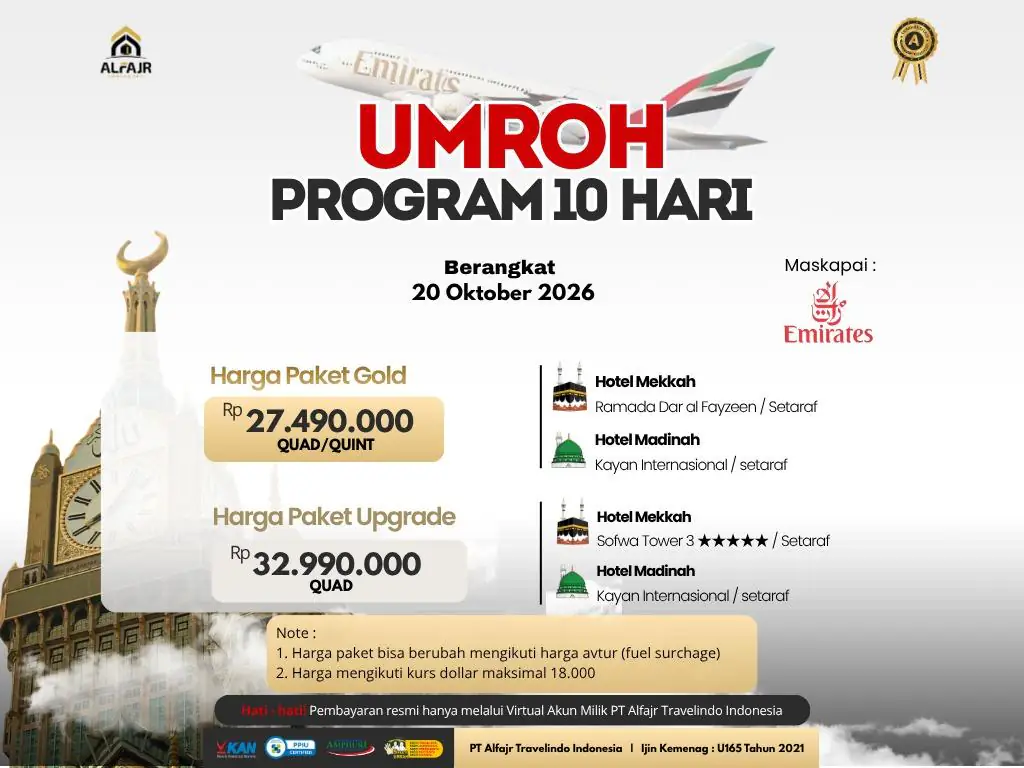 20 Oktober 10 Hari By Emirates - 20 Oktober 2026