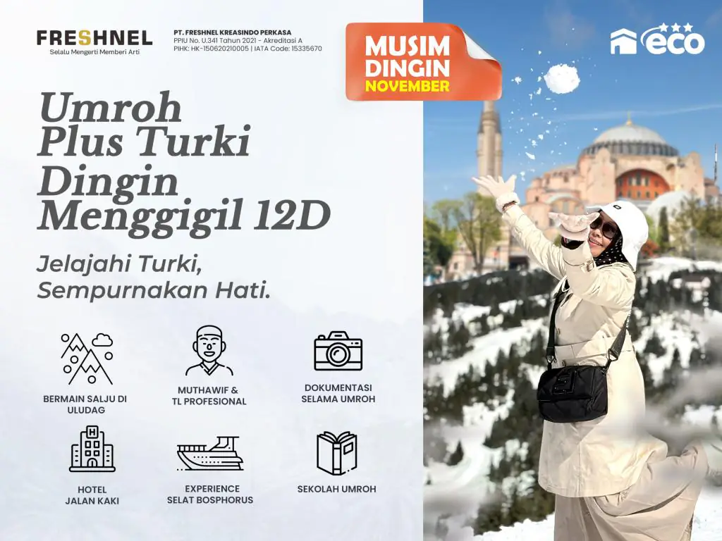 51. Umroh Plus Turki Dingin Menggigil Nopember 12d - Eco
