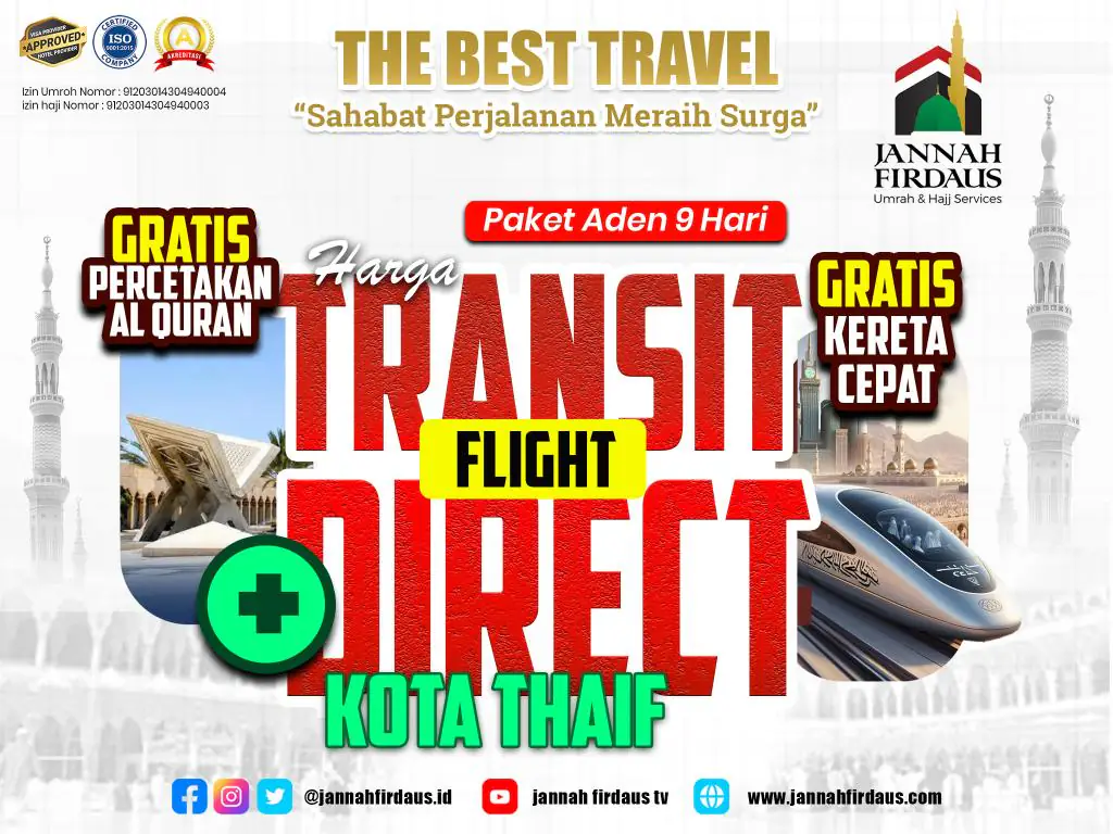 Aden Umrah New Season 1448 (Direct) - 02 Desember 2026