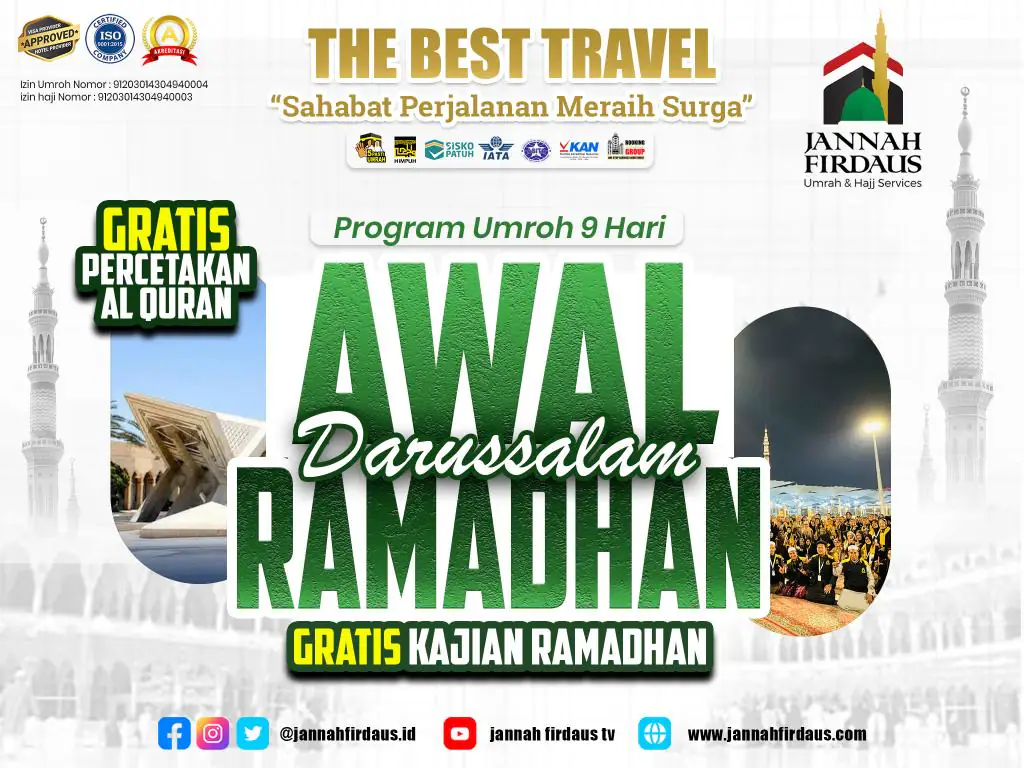 Awal Ramadhan Darussalam 1448 - 08 Februari 2027