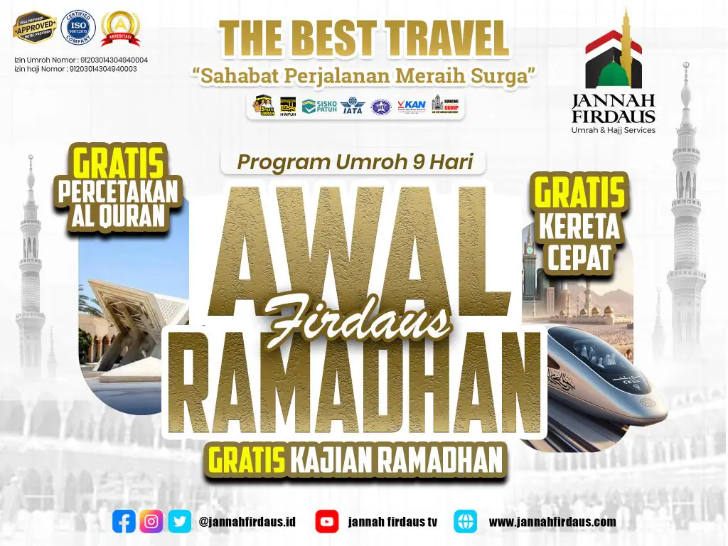 Awal Ramadhan Firdaus 1448h - 08 Februari 2027