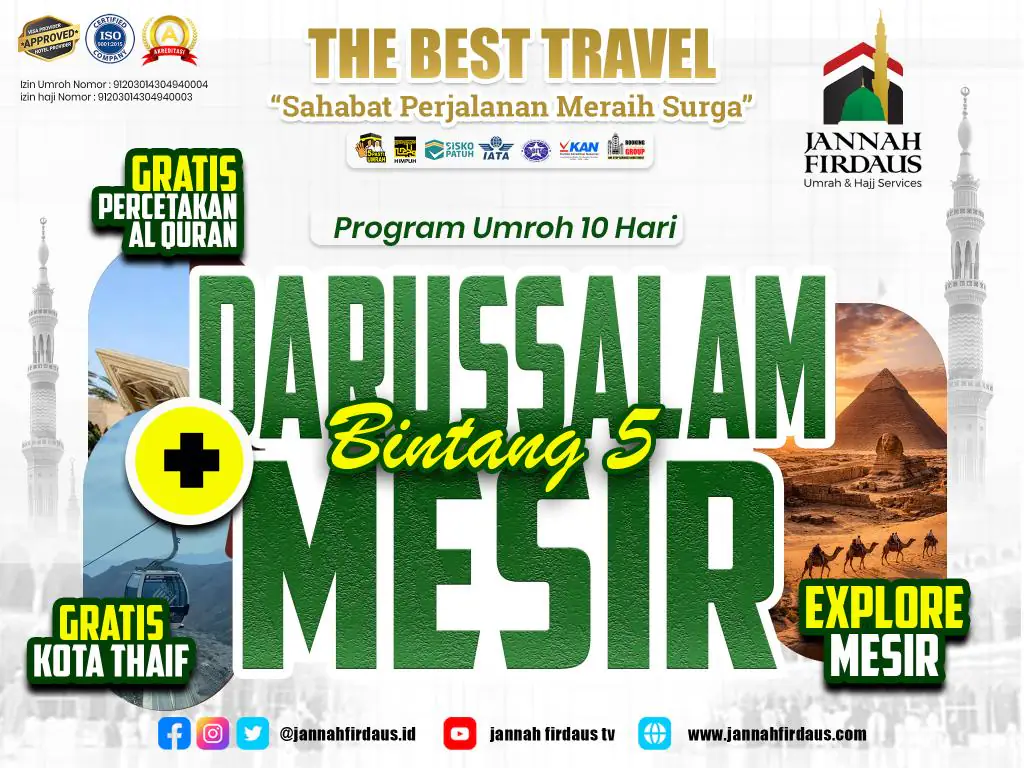Darussalam Plus Mesir 1448 H Bintang 5 - 02 Desember 2026
