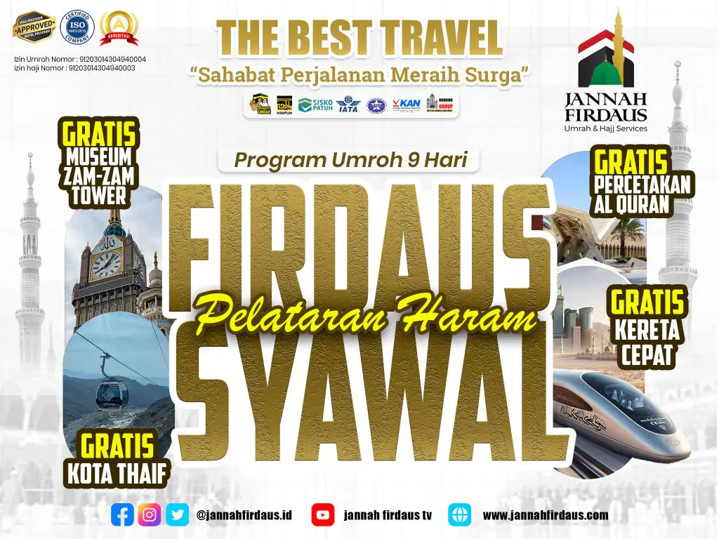 Firdaus Syawal 1448h - 12 Maret 2027
