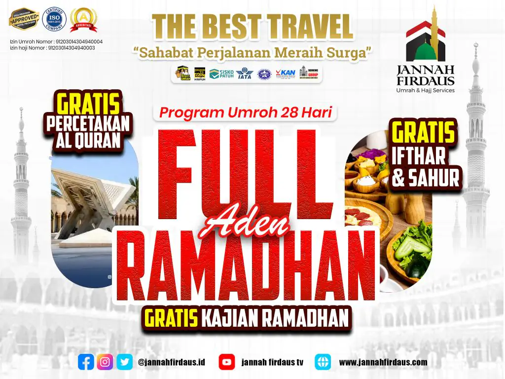 Full Ramadhan Aden 1448 H - 13 Februari 2027