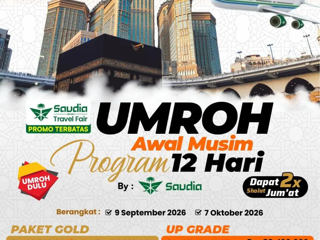 Paket Umroh 07 Oktober 2026 Sv 12 Hari - 07 Oktober 2026