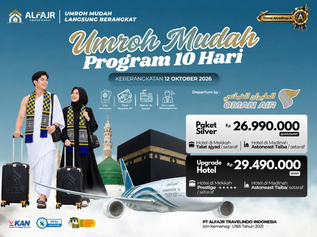 Paket Umroh 12 Oktober 2026 Oman 10h - 12 Oktober 2026
