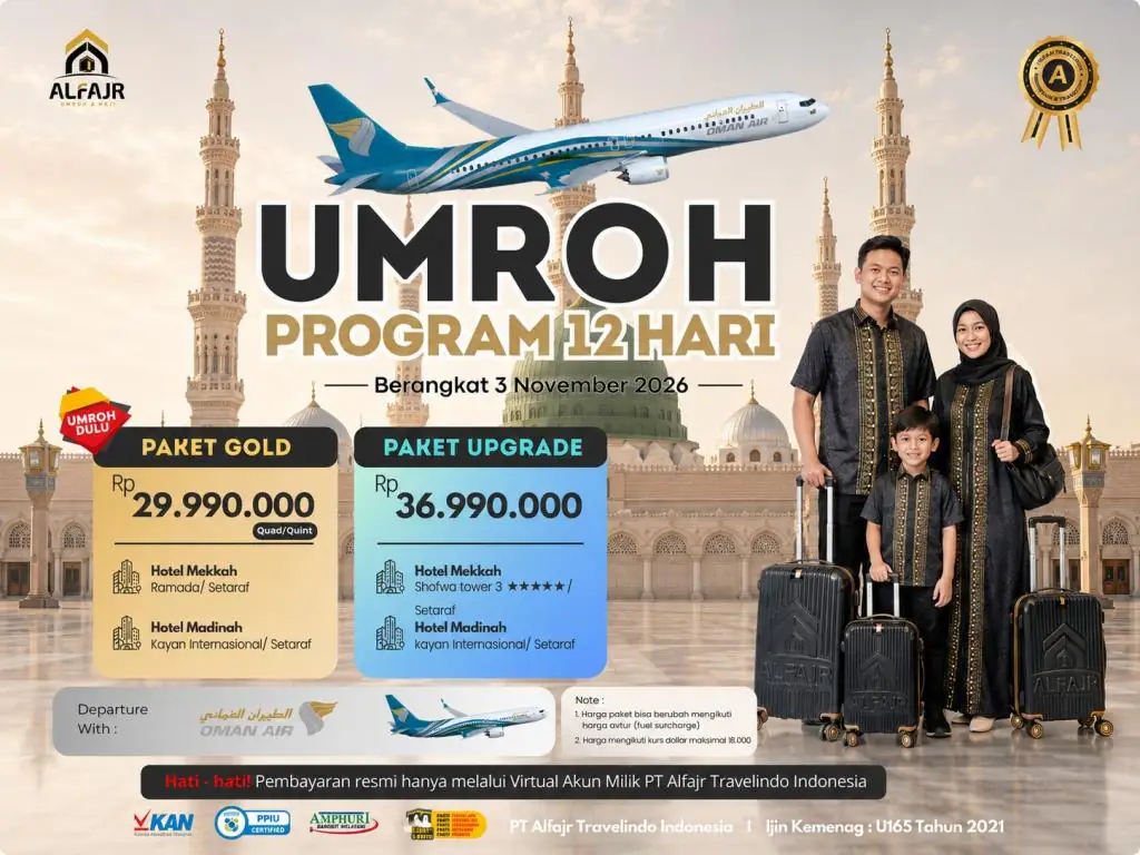 Paket Umroh 3 November 2026 By Oman 12d - 03 November 2026