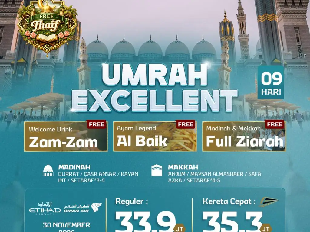 Umrah Excellent   9 H By Ey / Wy