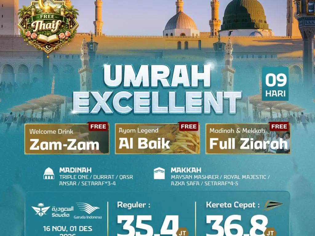 Umrah Excellent 9 H By Sv/ga