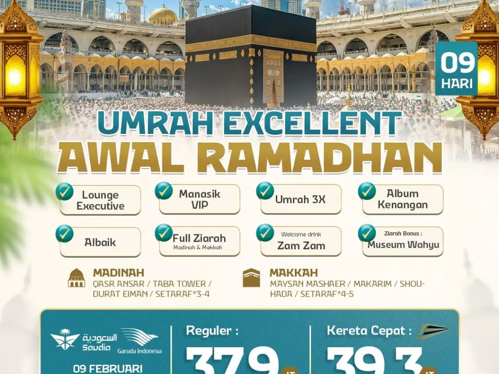 Umrah Excellent Awal Ramadhan 9 H By Sv / Ga