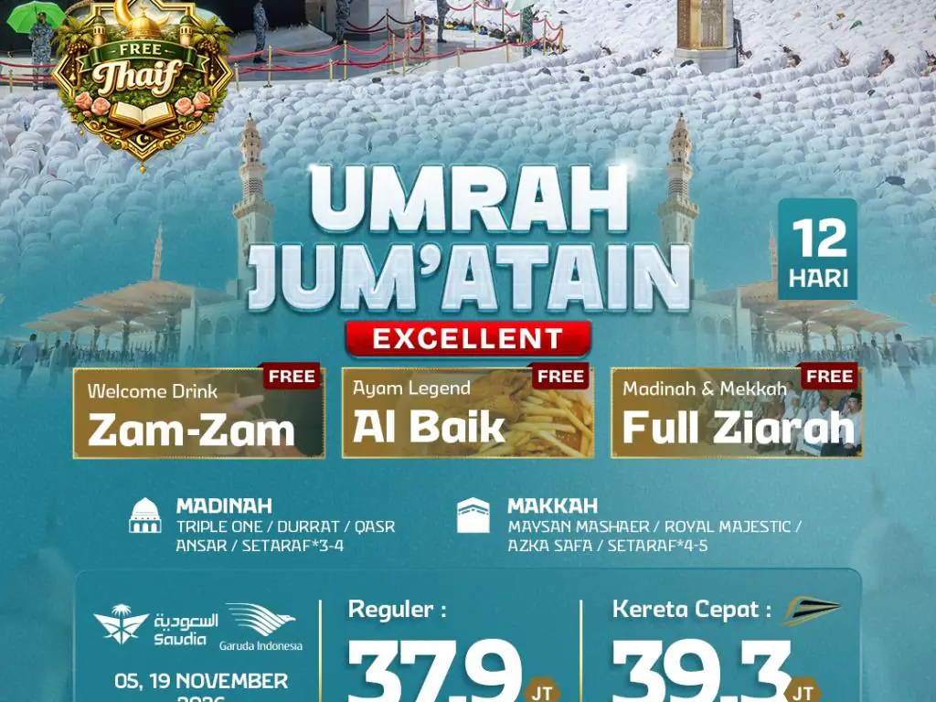 Umrah Jum'atain 12 H By Sv/ga ( Excellent )