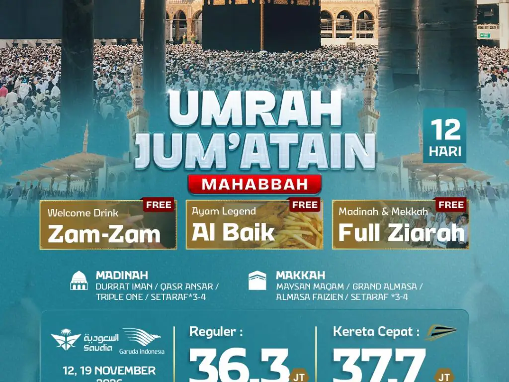 Umrah Jum'atain  12 H By Sv/ga ( Mahabbah )