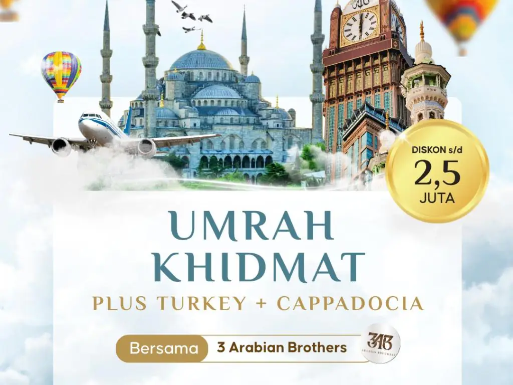 Umrah Khidmat Plus Turki ( Cappadocia ) Syawal 1448h ( 14 Hari )