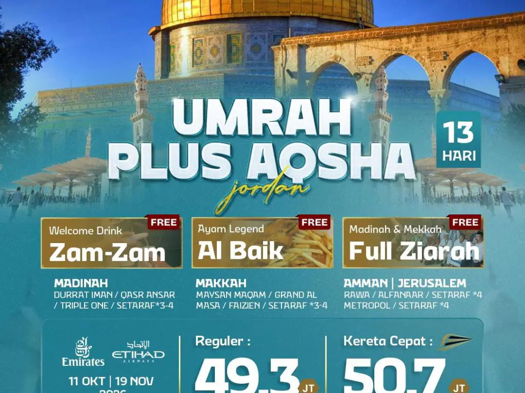 Umrah Plus Aqsha 13 H By Ey / Ek
