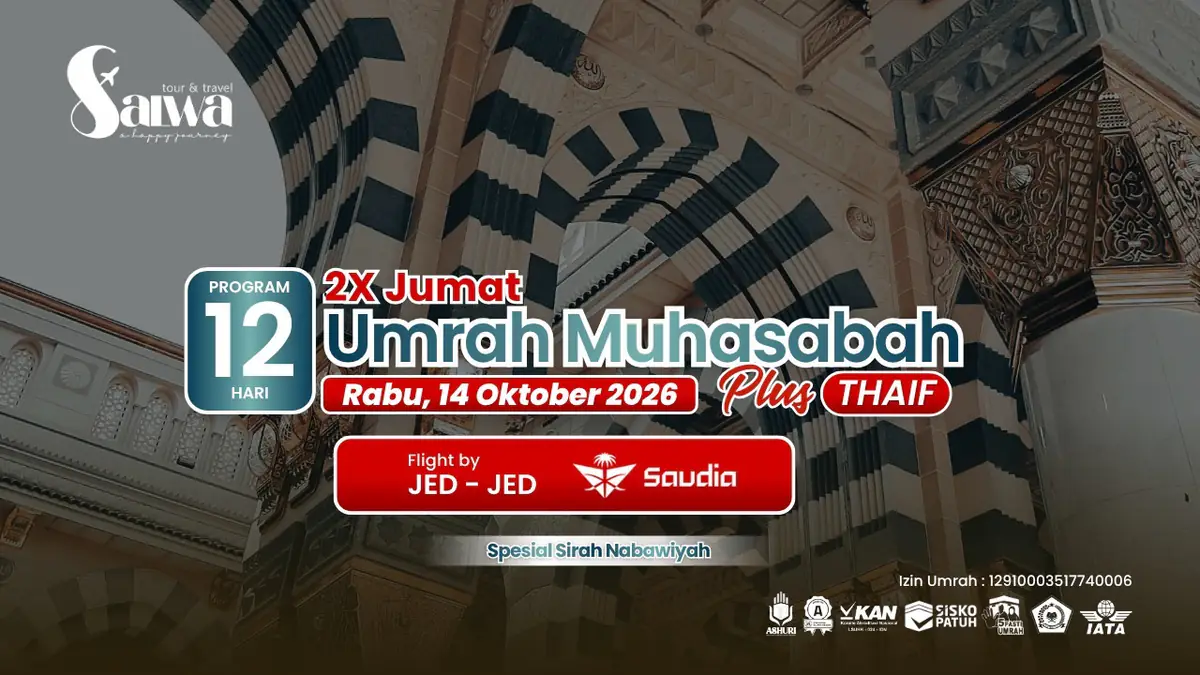 Umrah Plus Thaif Muhasabah Salwa 14 Oktober 2026