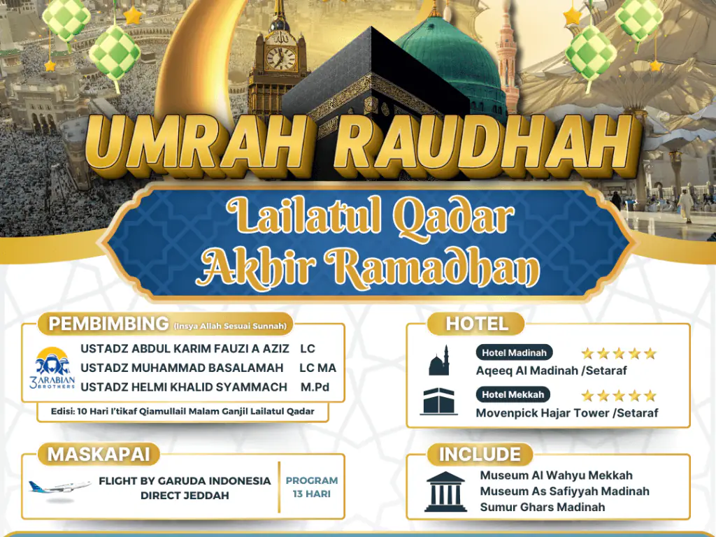 Umrah Raudhah Akhir Ramadhan 1446 H