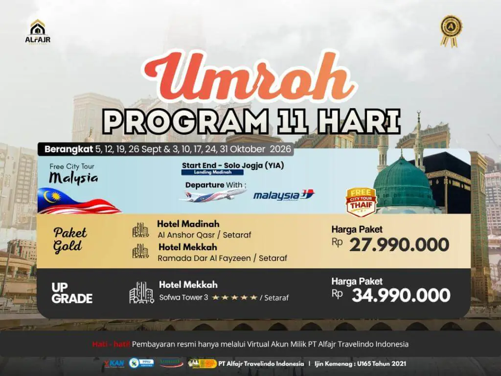 Umroh 03 Oktober 2026 11 Hari By Mh - 03 Oktober 2026