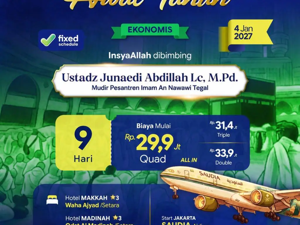 Umroh Awal Tahun - 04 Januari 2027