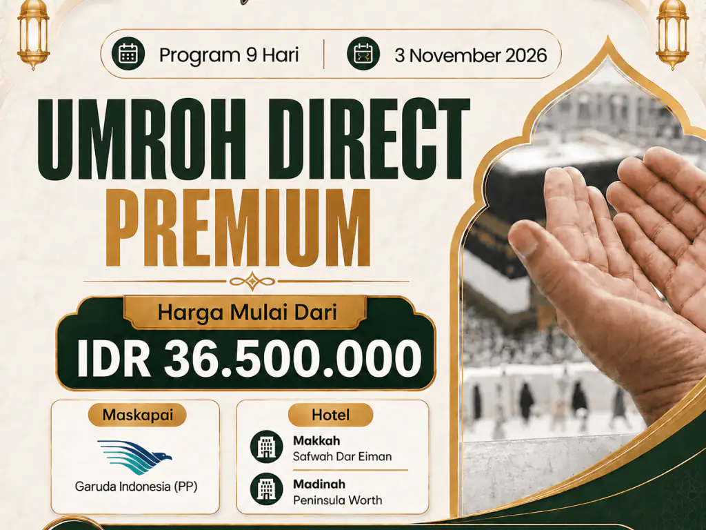Umroh Direct Premium (03 November 2026)