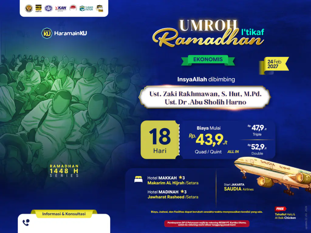 Umroh Itikaf Ekonomis - 24 Februari 2027