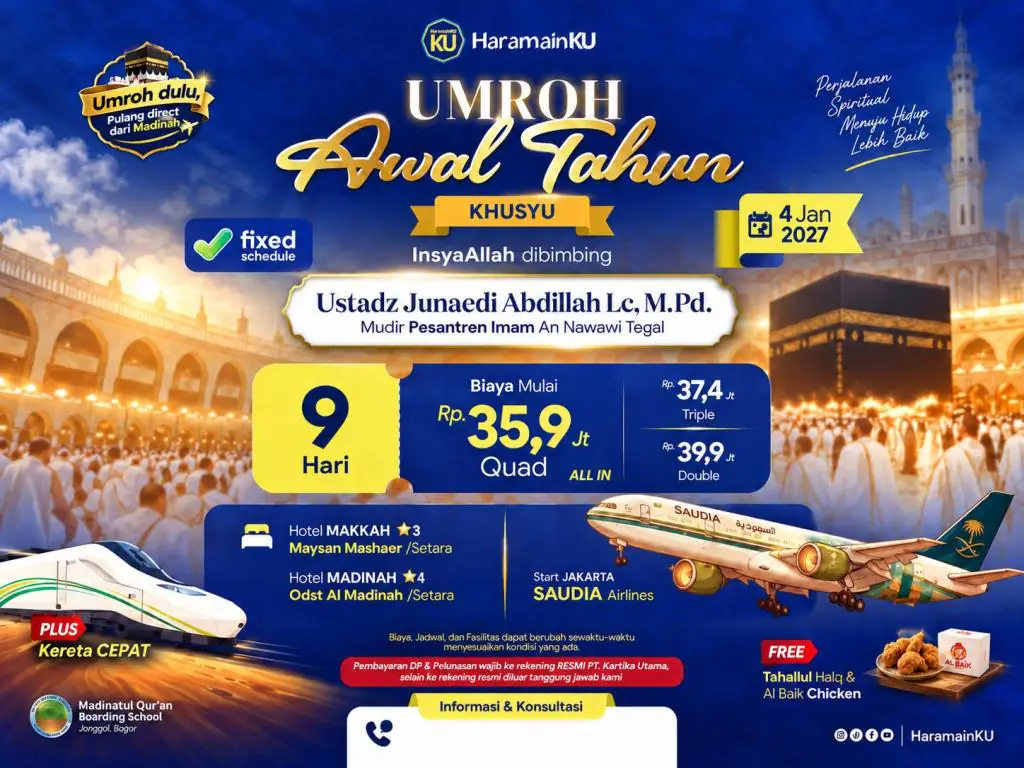Umroh Khusyu - 04 Januari 2027