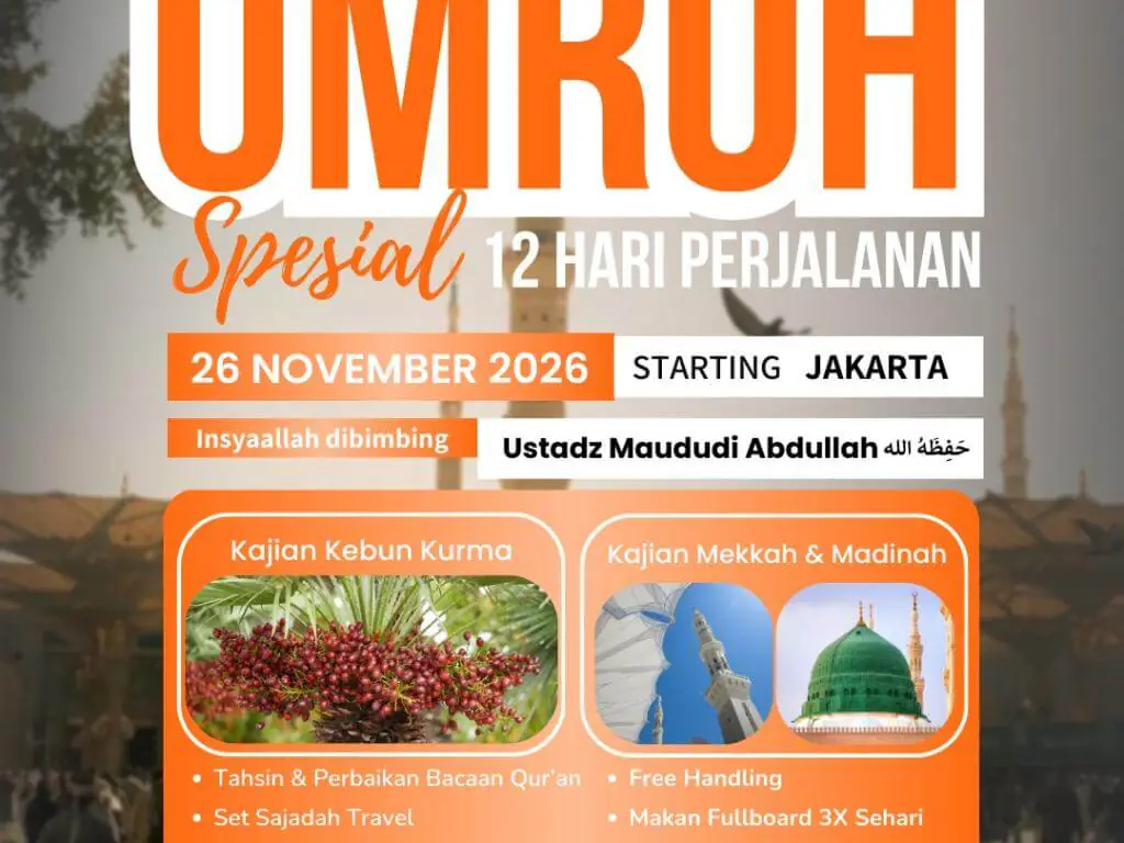 Umroh Spesial 12 Hari  26 November 2026 - 26 November 2026