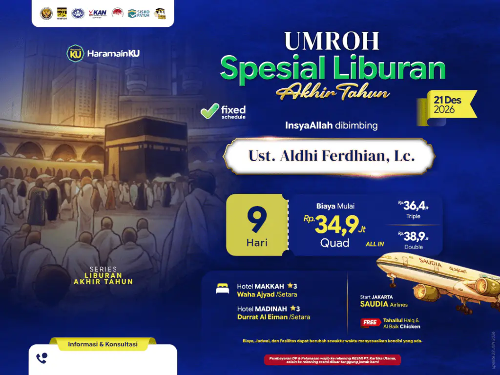 Umroh Spesial Liburan Akhir Tahun - 21 Desember 2026