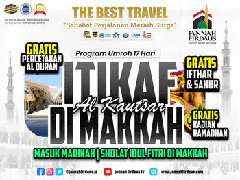 Itikaf Ramadhan Alkautsar 1448 (Masuk Madinah - Itikaf Makkah) - 23 Februari 2027