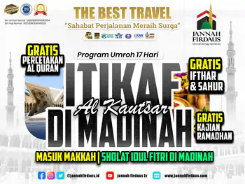 Itikaf Ramadhan Alkautsar 1448 (Masuk Makkah -Itikaf Madinah) - 24 Februari 2027