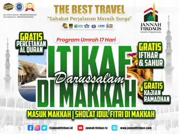 Itikaf Ramadhan Darussalam 1448 (Masuk Makkah - Itikaf Di Makkah) - 27 Februari 2027