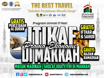 Itikaf Ramadhan Ekonomi (Masuk Madinah Itikaf Makkah) - 23 Februari 2027