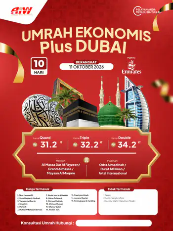 Paket Ekonomis Plus Dubai 10hr