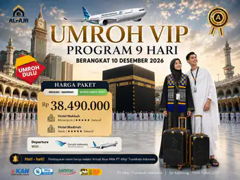 Paket Umroh 10 Desember 2026 By Garuda Indonesia 9 H Vip - 10 Desember 2026