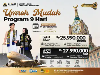 Paket Umroh 14 Oktober 2026 Etihad 9h Silver - 14 Oktober 2026