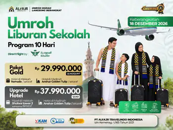 Paket Umroh 18 Desember 2026 Sv 10h Gold - 18 Desember 2026