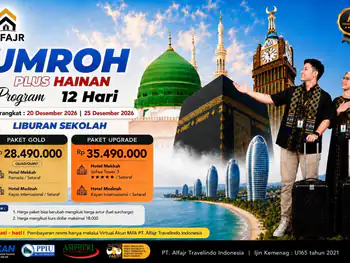 Paket Umroh 20 Desember 2026 + Hainan 11h - 20 Desember 2026