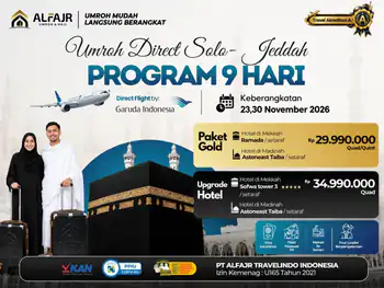Paket Umroh 23 November 2026 9h By Garuda Soc-jed - Paket Gold - 23 November 2026