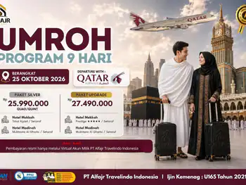 Paket Umroh 25 Oktober 2026 9 Hari Qatar - 25 Oktober 2026