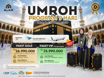 Paket Umroh 7 Desember 2026 Garuda 9 Hari (Gold) - 07 Desember 2026