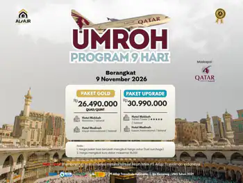 Paket Umroh 9 November 2026 9h By Qatar - 09 November 2026