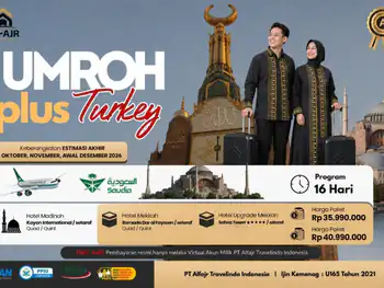 Paket Umroh + Turki Desember 2026 16 Hari Gold - 02 Desember 2026