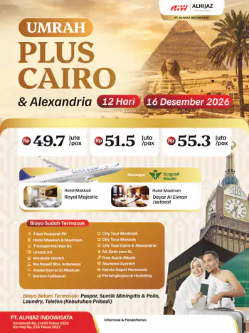 Plus Mesir Cairo + Alexandria 12hr ( Kereta Cepat)