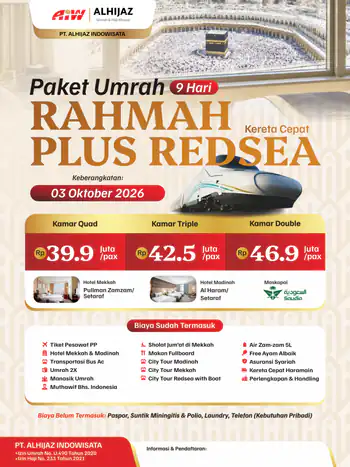 Plus Redsea Vip Rahmah 9hr (Kereta Cepat)