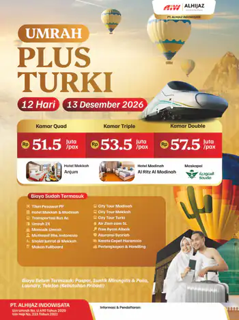 Plus Turkey 12hr ( Kereta Cepat)