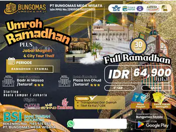 Ramadhan 2027 Eko 30d (Include Pasport&vaksin) (10 Februari 2027)