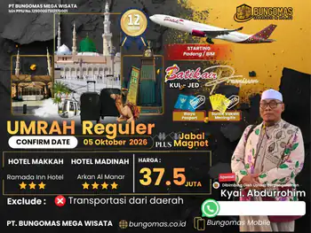 Reguler 12 Day 5 Oktober 2026 (Inc Pasport + Vaksin ) (05 Oktober 2026)